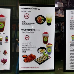 Làm hộp đèn menu 5 Hop den sieu mong skyled 3